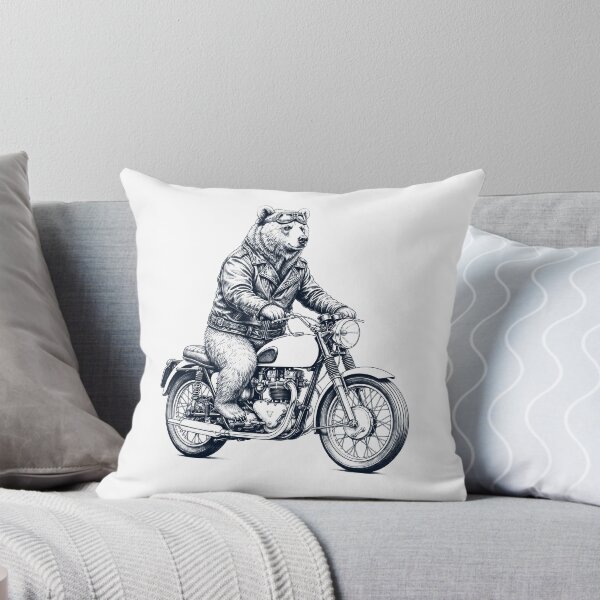 Item preview, Funny Bear Motorcycle Motorbike Animal Lover designed and sold by dian-rody-crest.