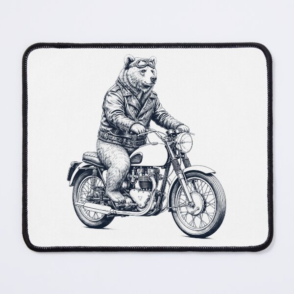 Item preview, Funny Bear Motorcycle Motorbike Animal Lover designed and sold by dian-rody-crest.