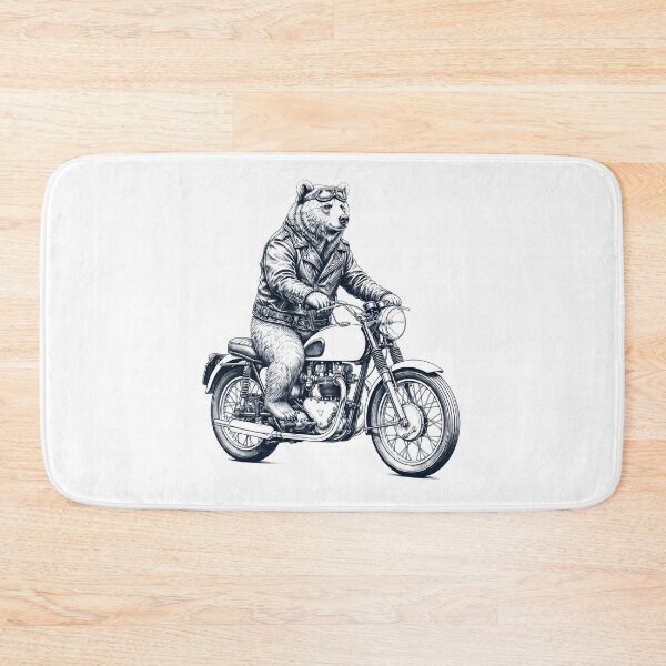 Item preview, Funny Bear Motorcycle Motorbike Animal Lover designed and sold by dian-rody-crest.