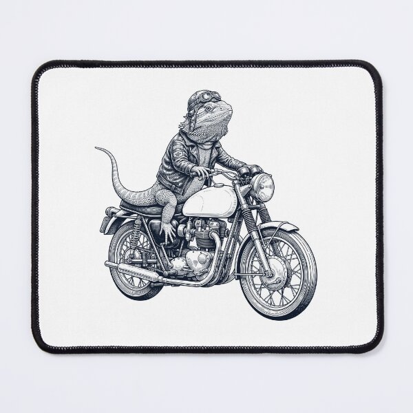 Item preview, Funny Bearded Dragon Motorcycle Motorbike Animal Lover designed and sold by dian-rody-crest.