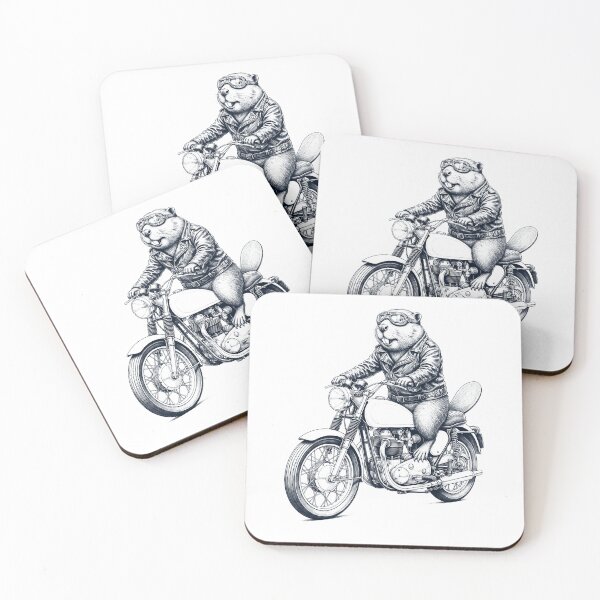 Item preview, Funny Beaver Motorcycle Motorbike Animal Lover designed and sold by dian-rody-crest.