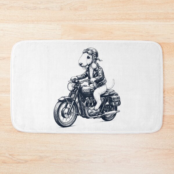 Item preview, Funny Bedlington Terrier Motorcycle Motorbike Dog Lover designed and sold by dian-rody-crest.