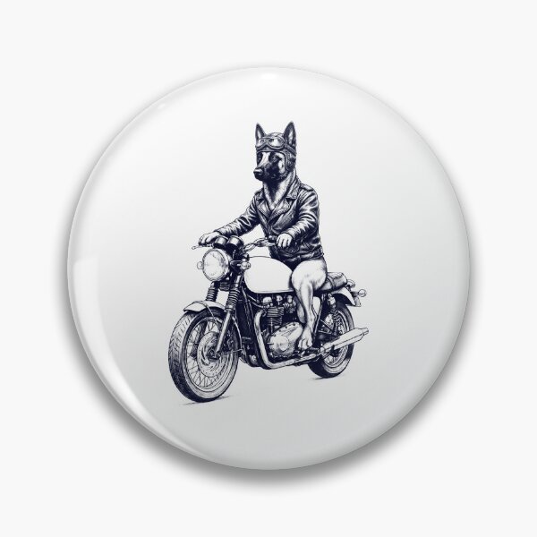 Item preview, Funny Belgian Malinois Motorcycle Motorbike Dog Lover designed and sold by dian-rody-crest.