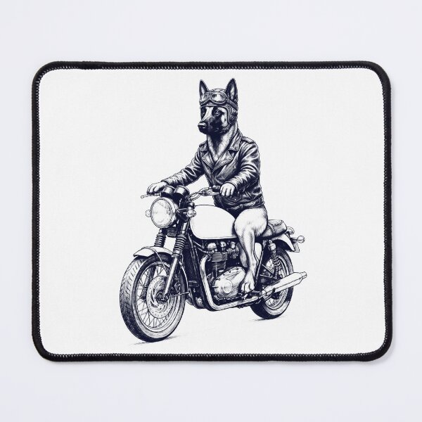 Item preview, Funny Belgian Malinois Motorcycle Motorbike Dog Lover designed and sold by dian-rody-crest.