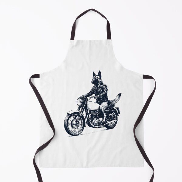 Item preview, Funny Belgian Shepherd Motorcycle Motorbike Dog Lover designed and sold by dian-rody-crest.