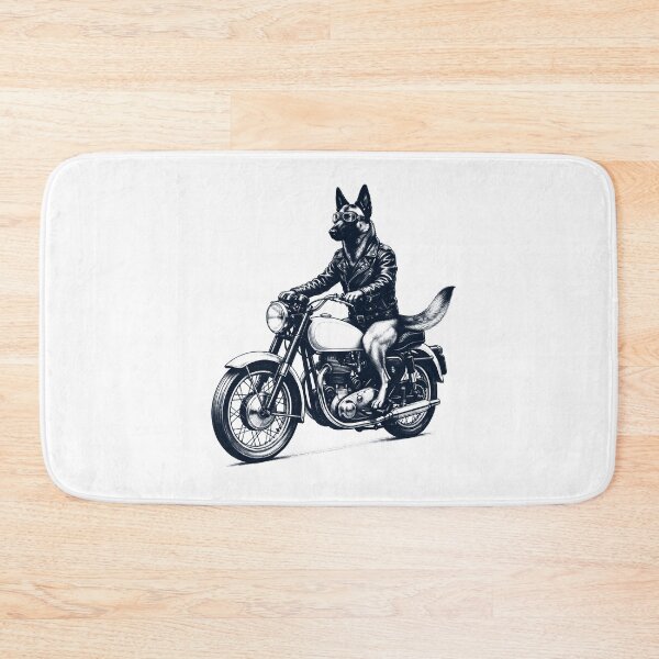 Item preview, Funny Belgian Shepherd Motorcycle Motorbike Dog Lover designed and sold by dian-rody-crest.