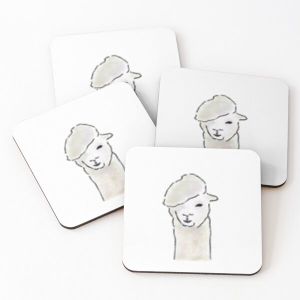 Item preview, Cute Alpaca Wearing French Beret designed and sold by raun.draw.
