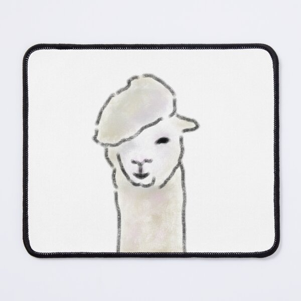 Item preview, Cute Alpaca Wearing French Beret designed and sold by raun.draw.