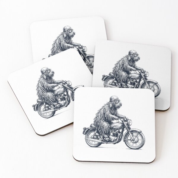 Item preview, Funny Bergamasco Shepherd Motorcycle Motorbike Dog Lover designed and sold by dian-rody-crest.