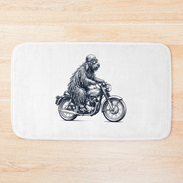 Item preview, Funny Bergamasco Shepherd Motorcycle Motorbike Dog Lover designed and sold by dian-rody-crest.