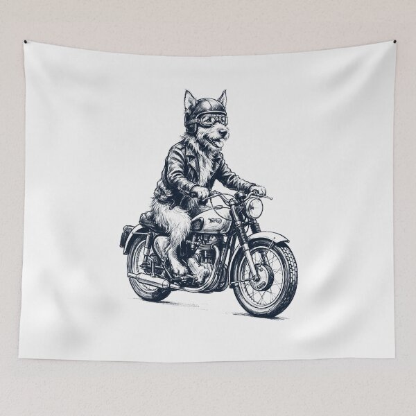 Item preview, Funny Berger Picard Motorcycle Motorbike Dog Lover designed and sold by dian-rody-crest.