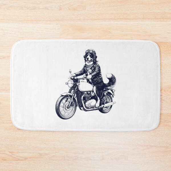 Item preview, Funny Bernese Mountain Dog Motorcycle Motorbike Dog Lover designed and sold by dian-rody-crest.
