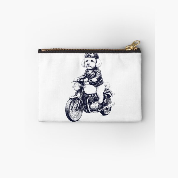 Item preview, Funny Bichon Frise Motorcycle Motorbike Dog Lover designed and sold by dian-rody-crest.