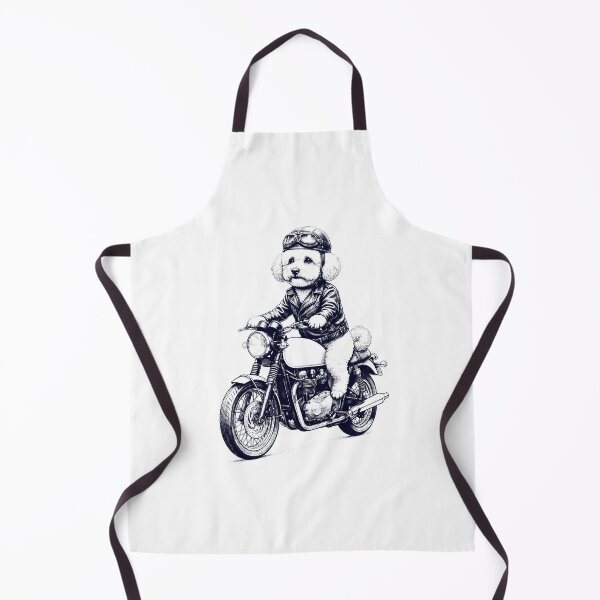 Item preview, Funny Bichon Frise Motorcycle Motorbike Dog Lover designed and sold by dian-rody-crest.