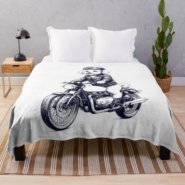 Item preview, Funny Bichon Frise Motorcycle Motorbike Dog Lover designed and sold by dian-rody-crest.
