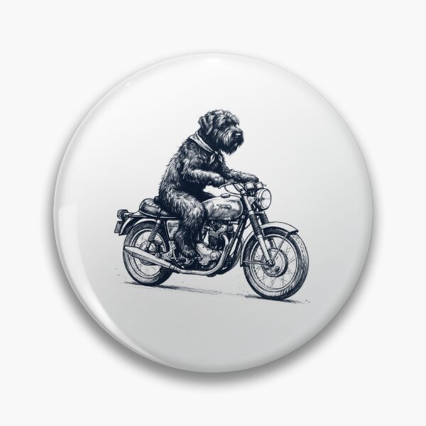 Item preview, Funny Black Russian Terrier Motorcycle Motorbike Dog Lover designed and sold by dian-rody-crest.