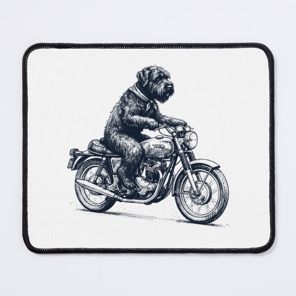 Item preview, Funny Black Russian Terrier Motorcycle Motorbike Dog Lover designed and sold by dian-rody-crest.