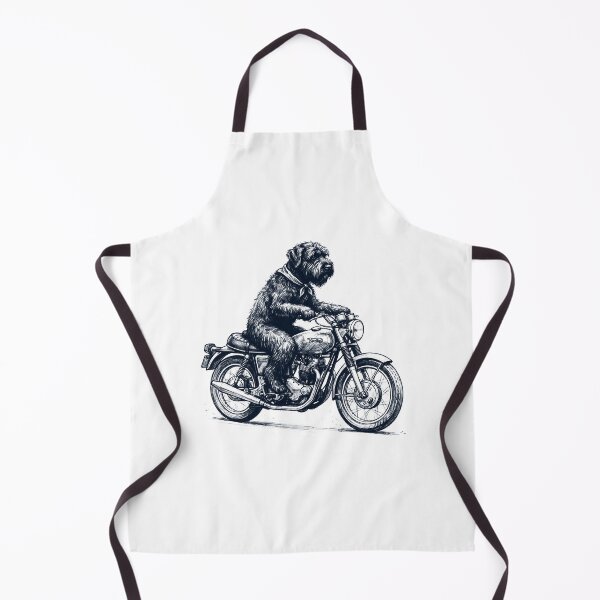 Item preview, Funny Black Russian Terrier Motorcycle Motorbike Dog Lover designed and sold by dian-rody-crest.