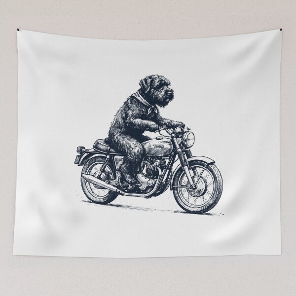 Item preview, Funny Black Russian Terrier Motorcycle Motorbike Dog Lover designed and sold by dian-rody-crest.
