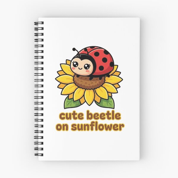 Item preview, Cute Ladybug on Sunflower Sticker | Kawaii Ladybird Flower Design | Nature Lover Gift designed and sold by morning sun.