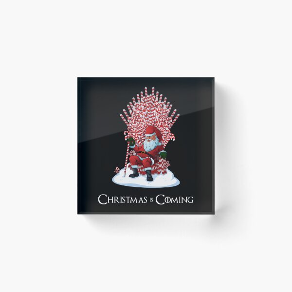 Item preview, Santa Claus Sitting on Candy Cane Iron Throne designed and sold by ShopArt-by-PP.