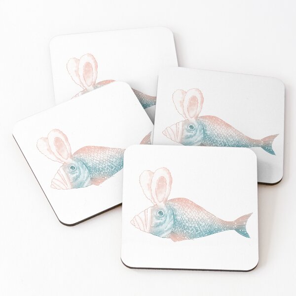 Item preview, Dreamy Bunny Fish Fantasy Water Color designed and sold by Ding's Vibes.