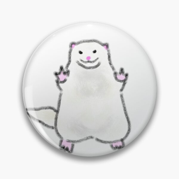 Item preview, Funny Sarcastic White Ferret Gesture designed and sold by raun.draw.