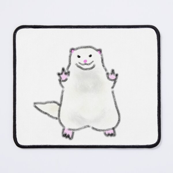 Item preview, Funny Sarcastic White Ferret Gesture designed and sold by raun.draw.
