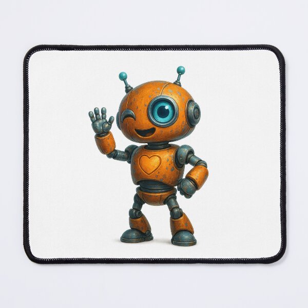 Item preview, Cute Winking Robot – Friendly Hello designed and sold by Yomere.