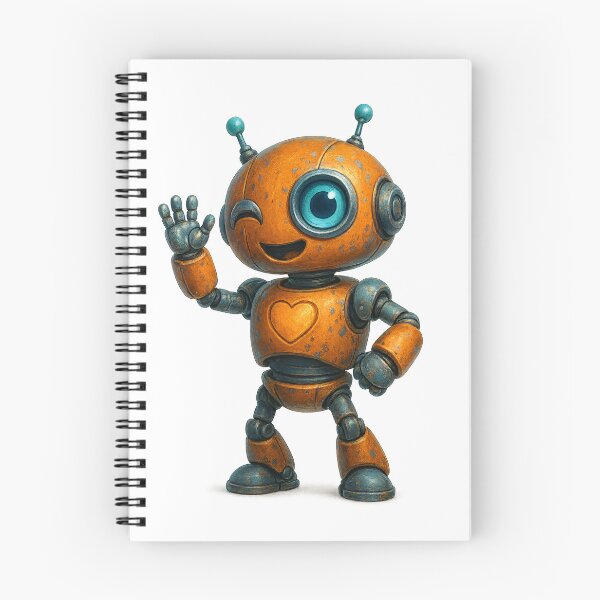 Item preview, Cute Winking Robot – Friendly Hello designed and sold by Yomere.