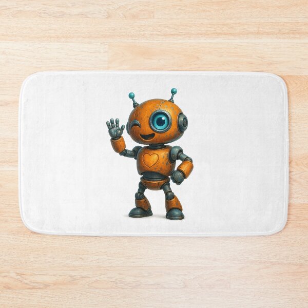 Item preview, Cute Winking Robot – Friendly Hello designed and sold by Yomere.