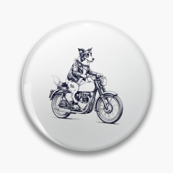 Item preview, Funny Border Collie Motorcycle Motorbike Dog Lover designed and sold by dian-rody-crest.