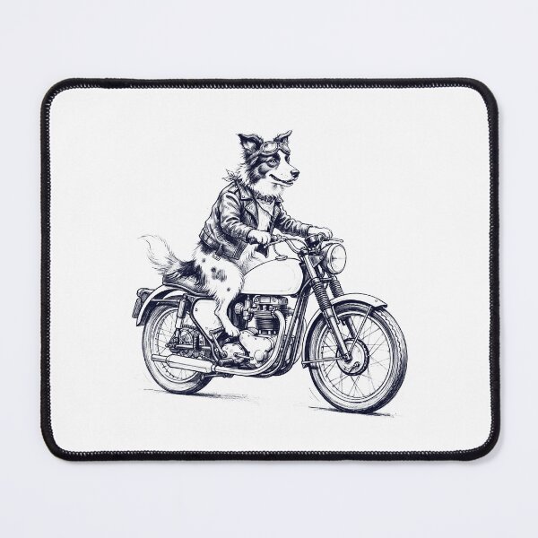 Item preview, Funny Border Collie Motorcycle Motorbike Dog Lover designed and sold by dian-rody-crest.