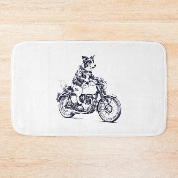 Item preview, Funny Border Collie Motorcycle Motorbike Dog Lover designed and sold by dian-rody-crest.