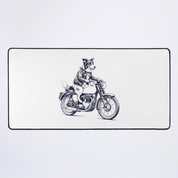 Item preview, Funny Border Collie Motorcycle Motorbike Dog Lover designed and sold by dian-rody-crest.
