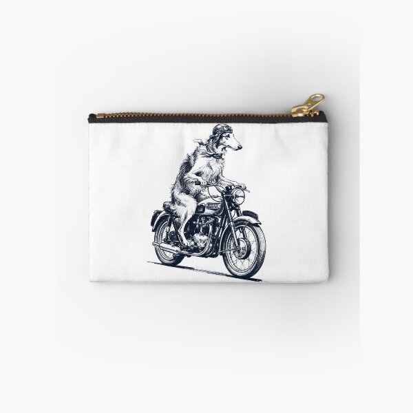 Item preview, Funny Borzoi Motorcycle Motorbike Dog Lover designed and sold by dian-rody-crest.