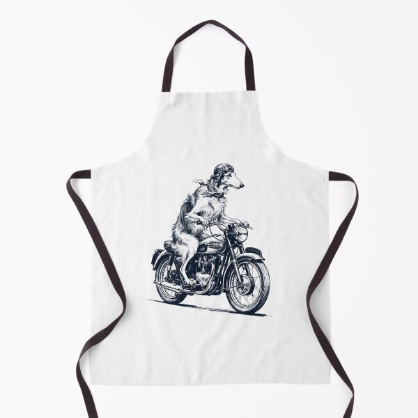 Item preview, Funny Borzoi Motorcycle Motorbike Dog Lover designed and sold by dian-rody-crest.