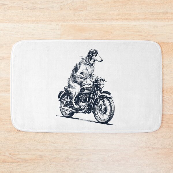 Item preview, Funny Borzoi Motorcycle Motorbike Dog Lover designed and sold by dian-rody-crest.