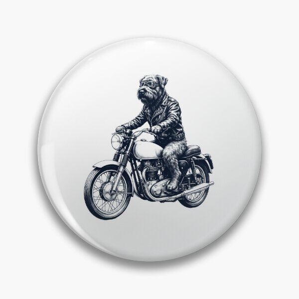 Item preview, Funny Bouvier des Flandres Motorcycle Motorbike Dog Lover designed and sold by dian-rody-crest.