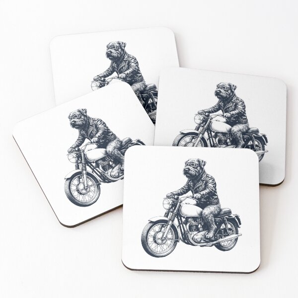 Item preview, Funny Bouvier des Flandres Motorcycle Motorbike Dog Lover designed and sold by dian-rody-crest.