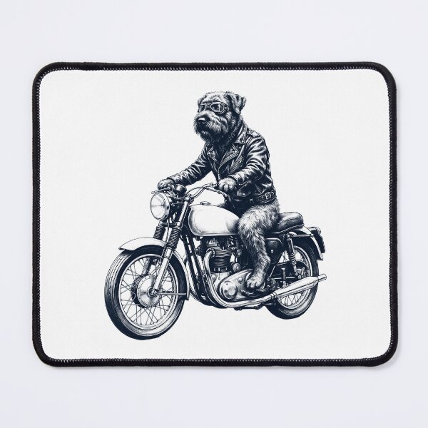 Item preview, Funny Bouvier des Flandres Motorcycle Motorbike Dog Lover designed and sold by dian-rody-crest.