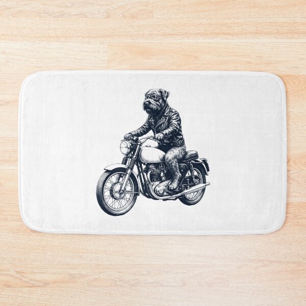 Item preview, Funny Bouvier des Flandres Motorcycle Motorbike Dog Lover designed and sold by dian-rody-crest.