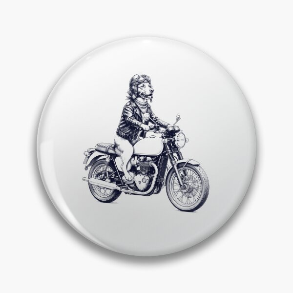 Item preview, Funny Brittany Motorcycle Motorbike Dog Lover designed and sold by dian-rody-crest.