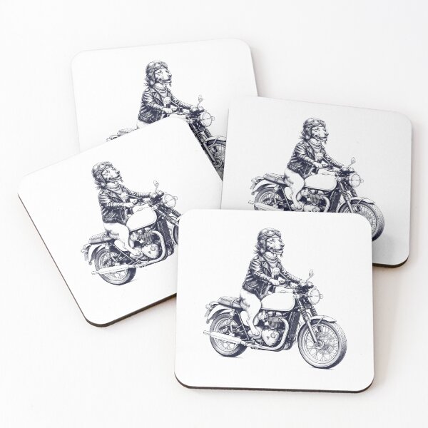 Item preview, Funny Brittany Motorcycle Motorbike Dog Lover designed and sold by dian-rody-crest.
