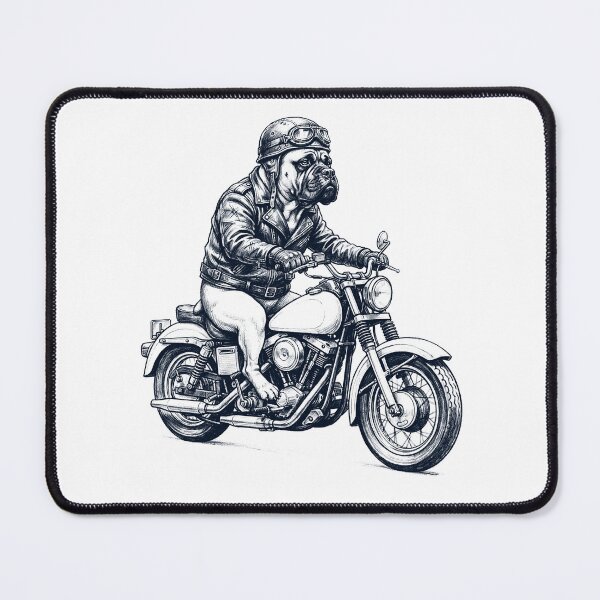Item preview, Funny Bullmastiff Motorcycle Motorbike Dog Lover designed and sold by dian-rody-crest.