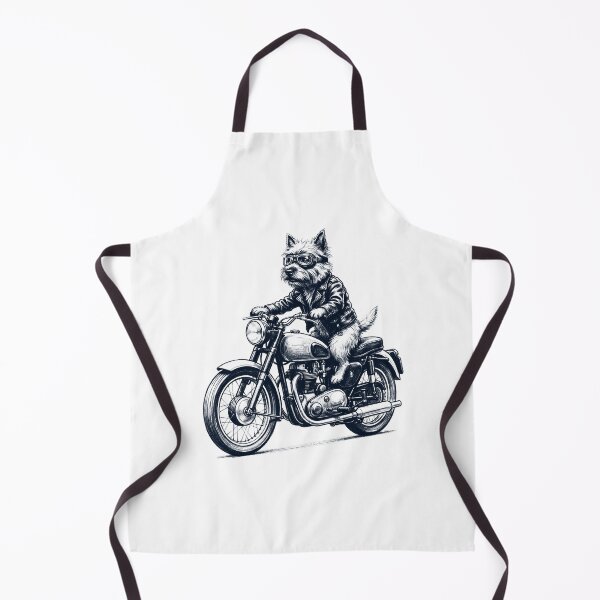 Item preview, Funny Cairn Terrier Motorcycle Motorbike Dog Lover designed and sold by dian-rody-crest.