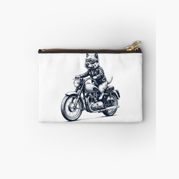 Item preview, Funny Cairn Terrier Motorcycle Motorbike Dog Lover designed and sold by dian-rody-crest.