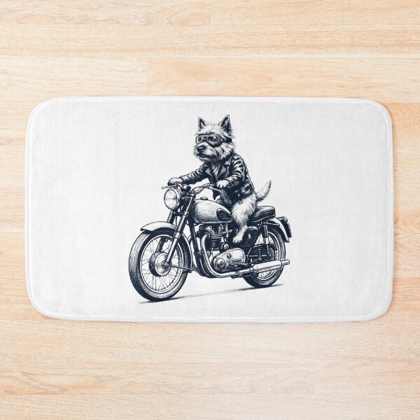 Item preview, Funny Cairn Terrier Motorcycle Motorbike Dog Lover designed and sold by dian-rody-crest.
