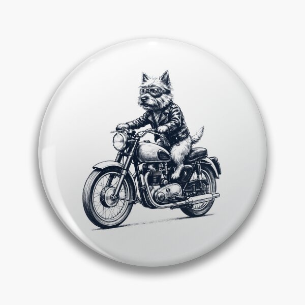 Item preview, Funny Cairn Terrier Motorcycle Motorbike Dog Lover designed and sold by dian-rody-crest.