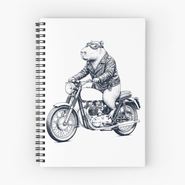 Item preview, Funny Capybara Motorcycle Motorbike Animal Lover designed and sold by dian-rody-crest.